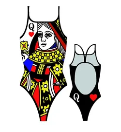مایوی شنای زنانه توربو Queen Thin Strap