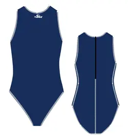 مایوی واترپولو زنانه توربو Comfort Navy