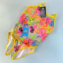مایوی شنای زنانه توربو Summer Flower Thin Strap