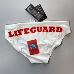 مایو واترپولو مردانه توربو Lifeguard-White