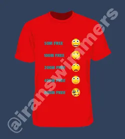تیشرت شنا ایرانسوییمرز مدل emoji
