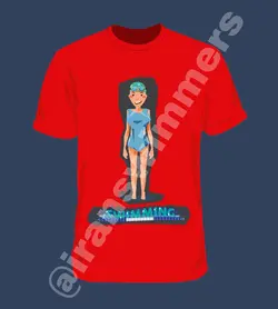 تیشرت شنا ایرانسوییمرز مدل happy girl