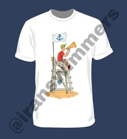 تیشرت شنا ایرانسوییمرز مدل life guard 2