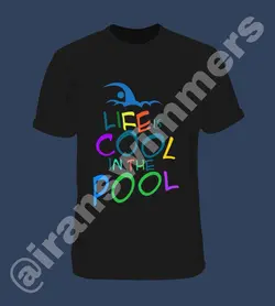تیشرت شنا ایرانسوییمرز مدل life is cool in the pool