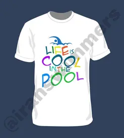تیشرت شنا ایرانسوییمرز مدل life is cool in the pool