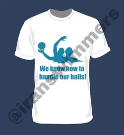 تیشرت شنا ایرانسوییمرز مدل waterpolo balls