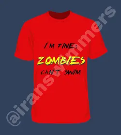 تیشرت شنا ایرانسوییمرز مدل zombie