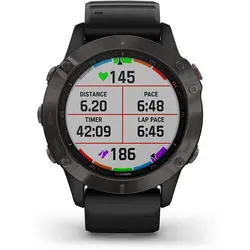 ساعت ورزشی گارمین مدل Fenix 6 pro and sapphire سایز M مشکی