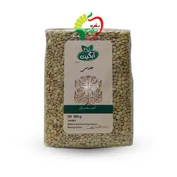 عدس ارگانیک آبگینه 900 گرمی