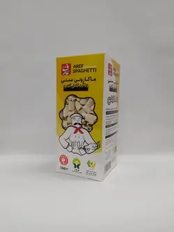ماکارونی لوله ای سفید ارگانیک 500 گرمی عارف