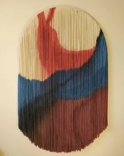 آویز دیواری مکرومه موج