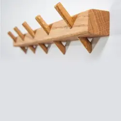 رخت آویز دیواری چوبی