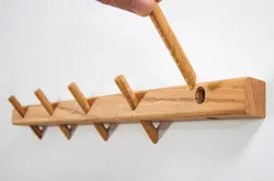 رخت آویز دیواری چوبی