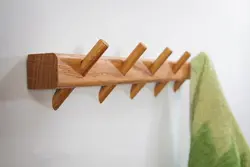 رخت آویز دیواری چوبی