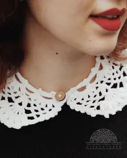 یقه مکرومه ولنتینا