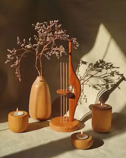 ست اکسسوری دکوری چوبی
