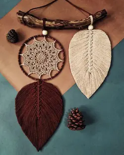 آویز مکرومه طبیعت