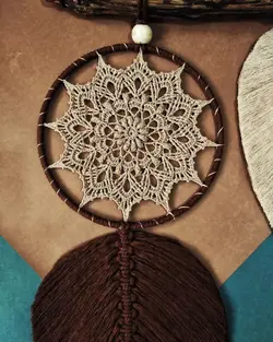 آویز مکرومه طبیعت