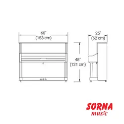 پیانو آکوستیک یاماها مدل U1 PE| قیمت و فروش آنلاین در سرنا شاپ