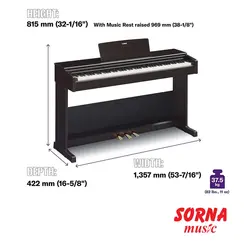 پیانو دیجیتال YAMAHA YDP-105 B| قیمت و فروش آنلاین در سرنا شاپ
