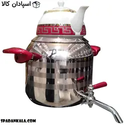 کتری قوری دسیلوکس دسته باکالیت قرمز
