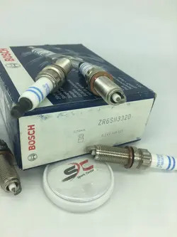 شمع بوش سوزنی دوبل ایریدیوم آچار 14 ستاره ای BOSCH ZR6SII3320 7430(یک عدد)