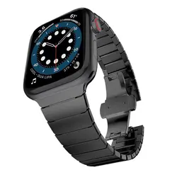 بند اپل واچ استیل جیتک مدل G-Tech Ultra Butterfly Clasp Metal Band 38/40/41mm