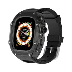 بند و گارد HUALIMEI مدل Transparent Richard-mille Mod Kit For Apple Watch Ultra 49mm