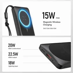 پاور بانک وایرلس برند وگر مدل VEGER MagOn Magnetic Wireless Power Bank 10000mAh