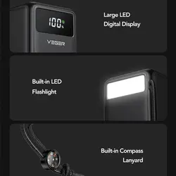 پاور بانک کمپینگ وگر مدل VEGER Tank Lite 50000mAh 22.5W Camping Power Bank