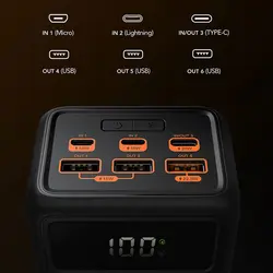 پاور بانک کمپینگ وگر مدل VEGER Tank Lite 50000mAh 22.5W Camping Power Bank