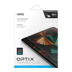 محافظ صفحه نمایش شیشه ای یونیک آیپد پرو 12.9 (نسل 3 تا 5) | Uniq OPTIX Clear Tempered Glass iPad Pro 12.9 (3rd-5th Gen)