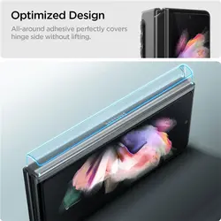 محافظ صفحه نمایش اسپیگن Spigen GLAS.tR Glass Galaxy Z Fold 3  همراه با فیلم محافظ لولا