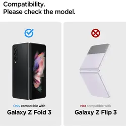 محافظ صفحه نمایش اسپیگن Spigen GLAS.tR Glass Galaxy Z Fold 3  همراه با فیلم محافظ لولا