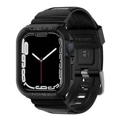 بند و کاور اپل واچ اسپیگن سایز 44/45 | Spigen Rugged Armor Pro Apple Watch Series 8/7/SE/6 Case