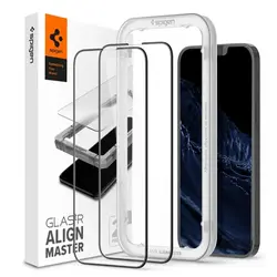 محافظ صفحه نمایش اسپیگن آیفون 13 پرو مکس Spigen tR Align Master Glass iPhone 13 Pro Max