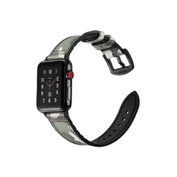 بند اپل واچ برند جینیا مدل Camouflage Leather