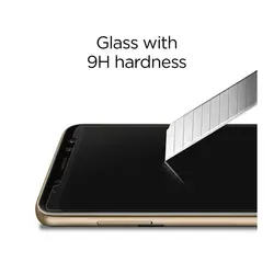 گلس اسپيگن مدل SLIM HD سامسونگ Galaxy A8