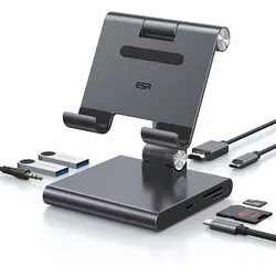 هاب استند نگهداره USB-C آیپد | ESR 8-in-1 Portable Stand Hub