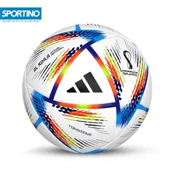 توپ فوتبال چرمی سایز 5 جام جهانی 2022 الرحله با پنل اورجینال