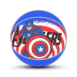 توپ بسکتبال لاستیکی سایز5(طرح کاپیتان آمریکا)