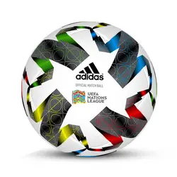 توپ فوتبال نمره 5 چرمی طرح یورو 2021 مات