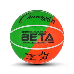 توپ بسکتبال لاستیکی سایز3(طرح الوان) – PBR3(MC)