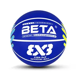 توپ بسکتبال لاستیکی سایز 7 -(آموزشی)B7-3×3-1