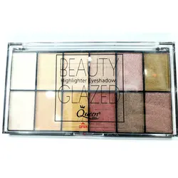 سایه چشم و هایلایتر ۱۲ رنگ ۰۱ BEAUTY GLAZED