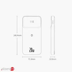 شارژر همراه باسئوس مدل PPMT-03 ظرفیت 10000 میلی آمپر ساعت