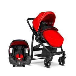 کالسکه و کریر و ساک گراکو مدل Graco Evo Chilli Red Travel System