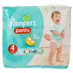 پوشک پمپرز مدل Pants سایز 4 بسته 24 عددی