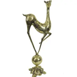 مجسمه برنجی آهو
