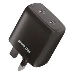 شارژر دیواری گرین مدل Dual Port USB-C GNWC2PD40WBK